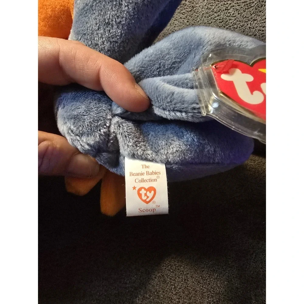 Vintage 1996 TY Beanie Baby Scoop Pelican Plush Stuffed Animal Bird Toy 7in.‎